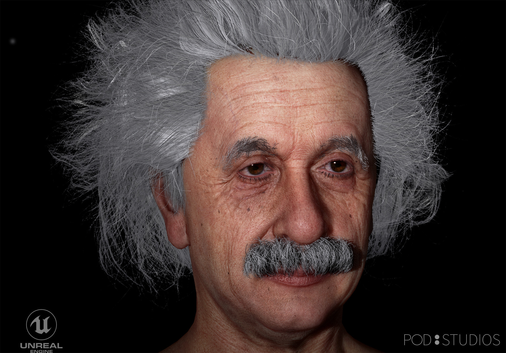 Artstation Albert Einstein In Unreal Engine Pod 8
