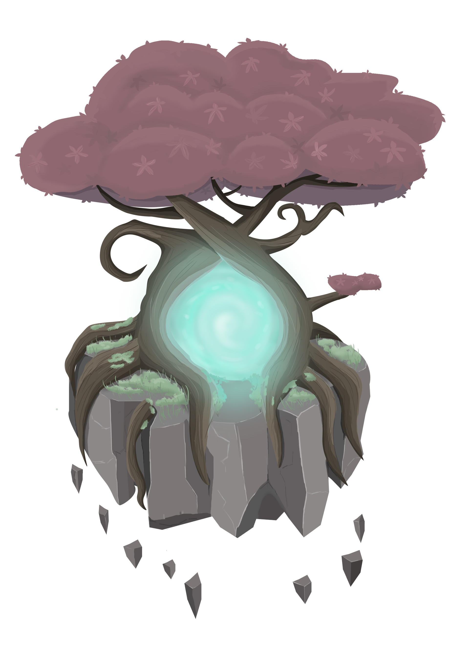 ArtStation Magic tree (Dofus style)