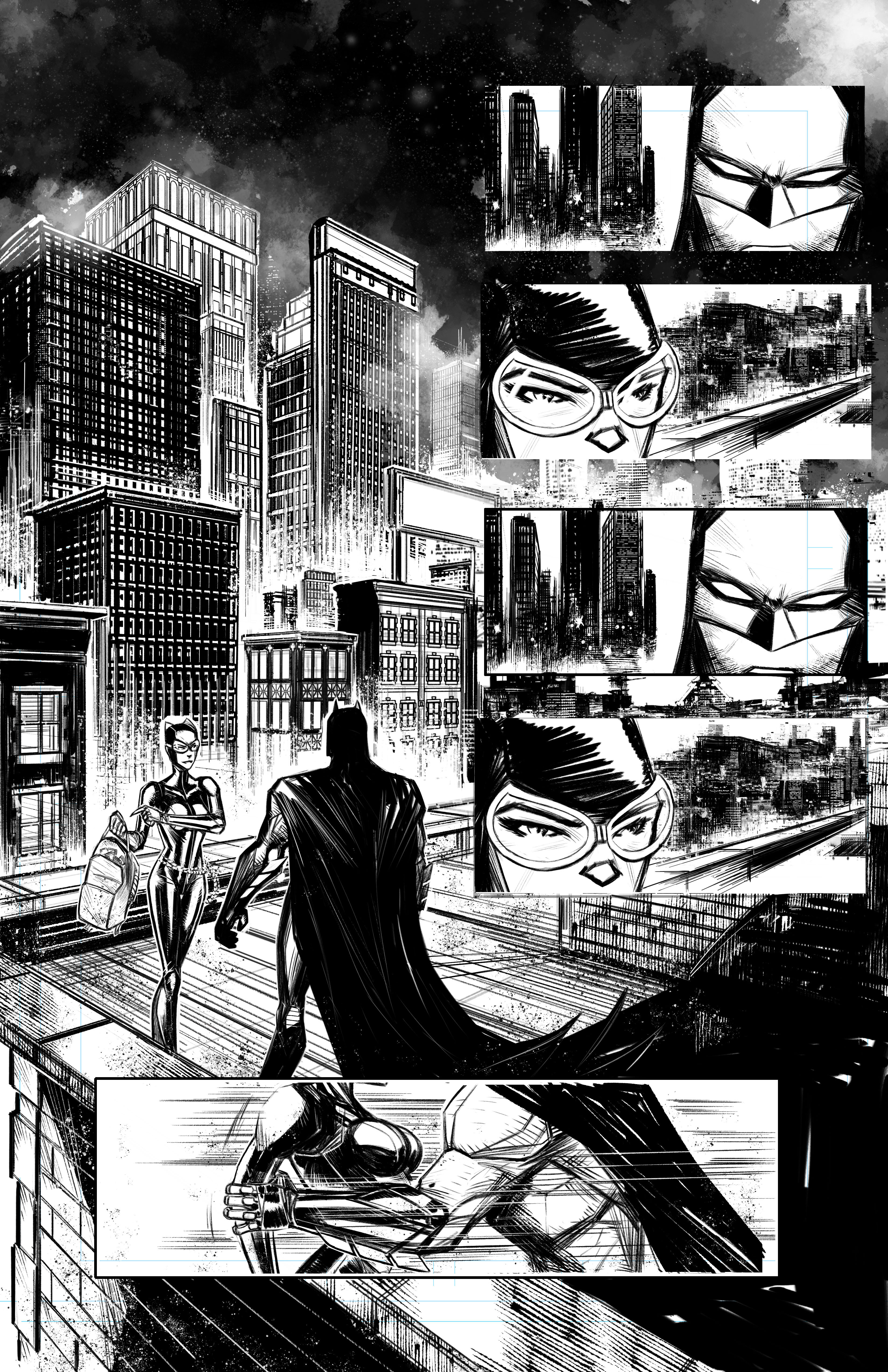 Artstation Batman Catwoman Comic Sampler For Submission Brandon Bryant