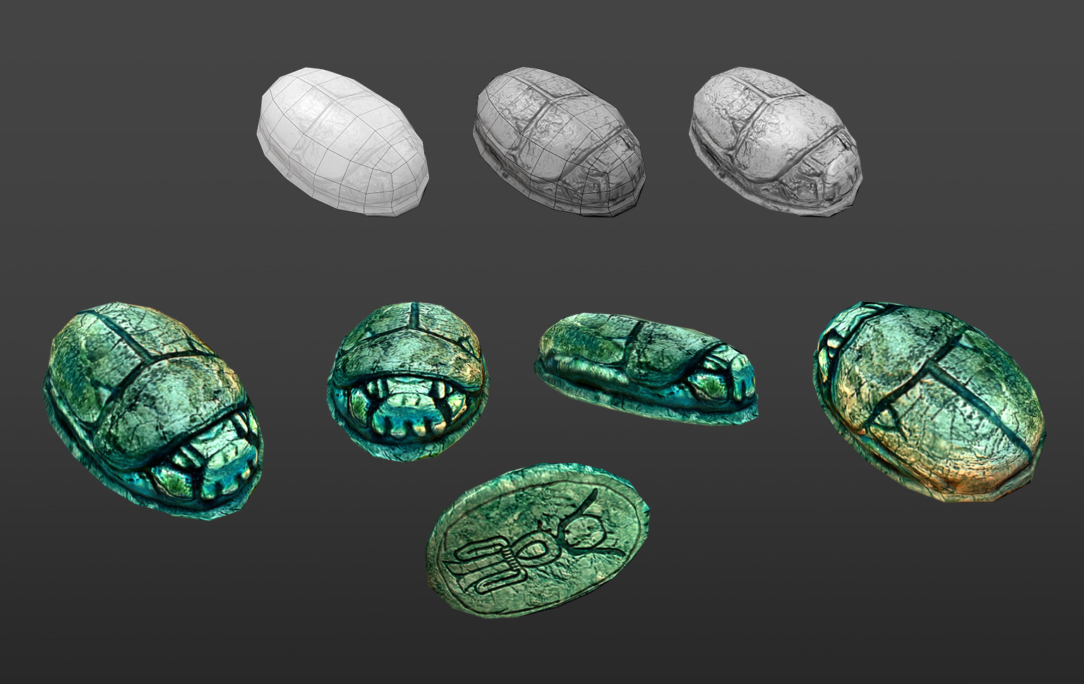 Scarab with Isis symbol