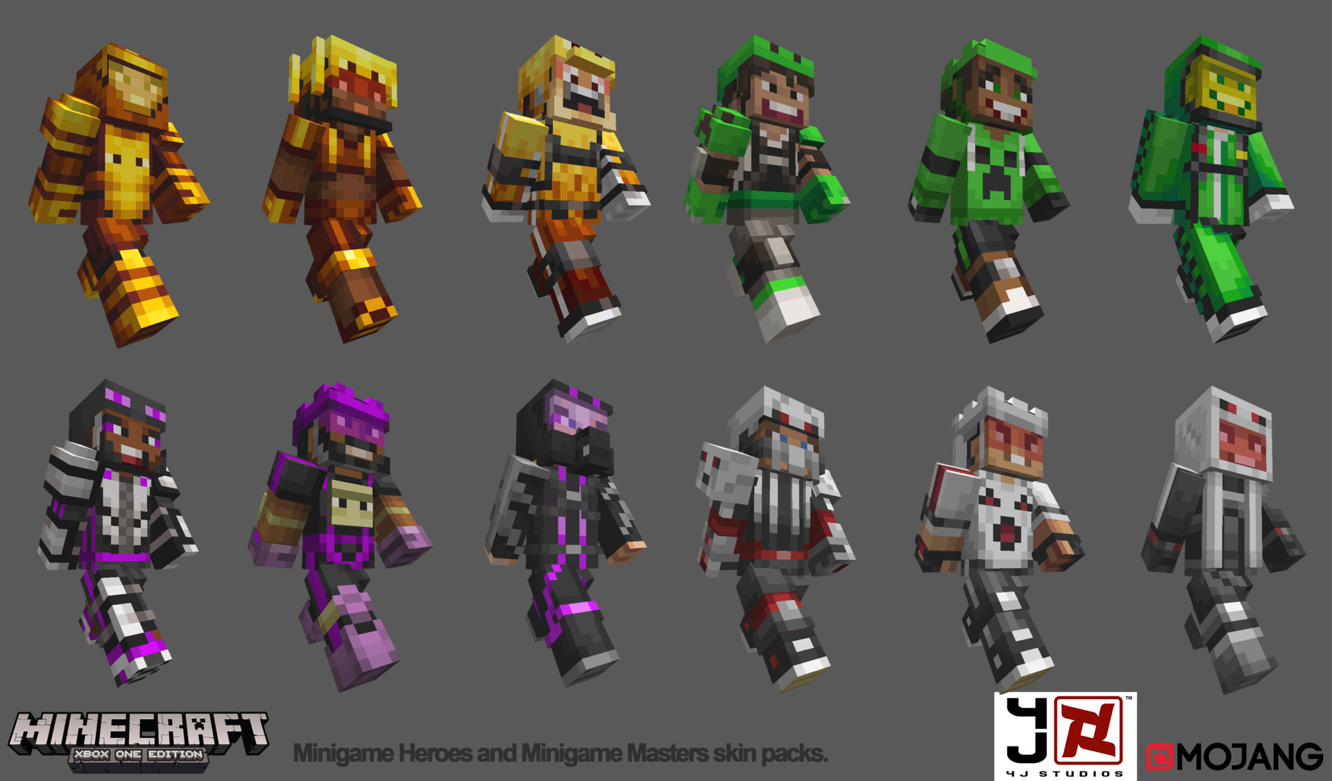 Minecraft Mini Game Heroes Skin Pack