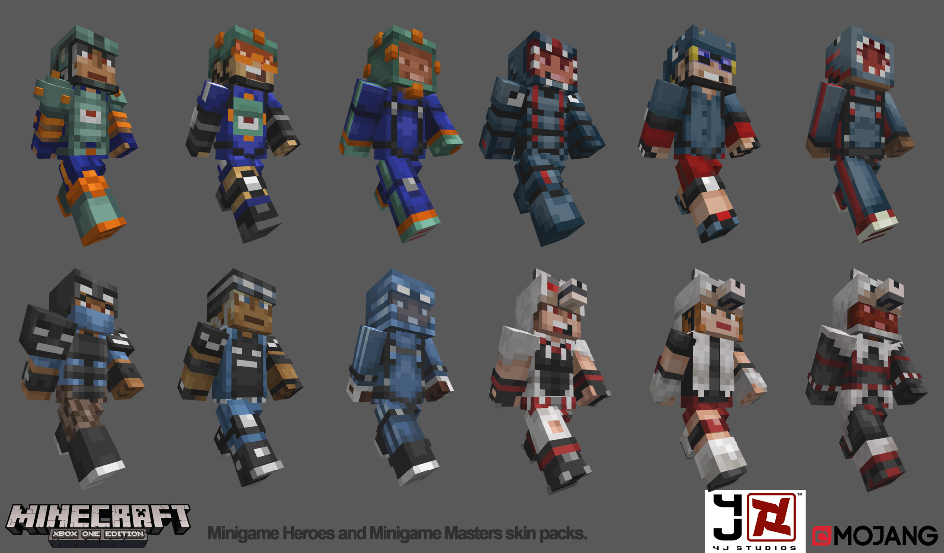 Minecraft Mini Game Heroes Skin Pack