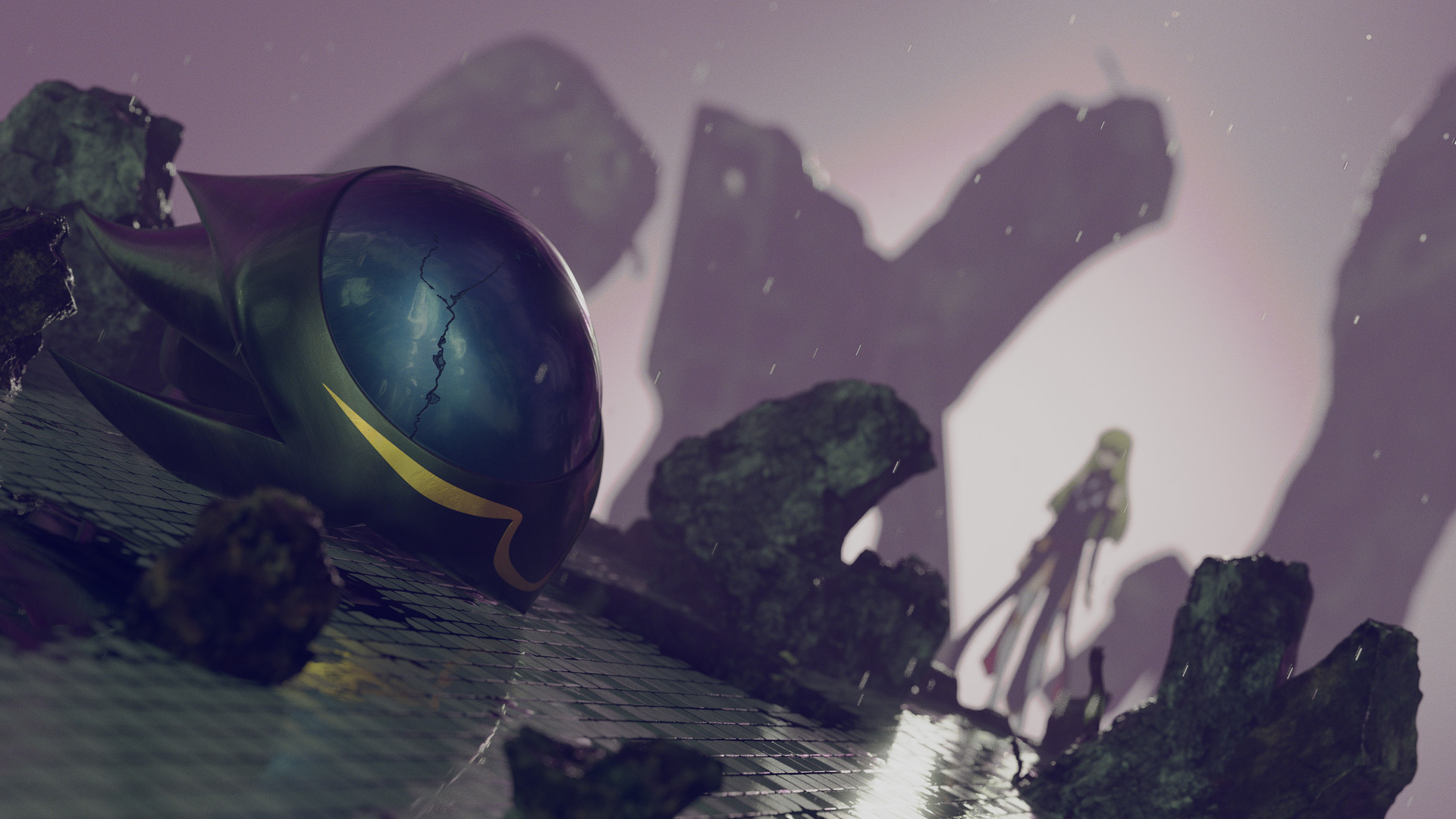 Artstation Zero Helmet Scene Based On Code Geass