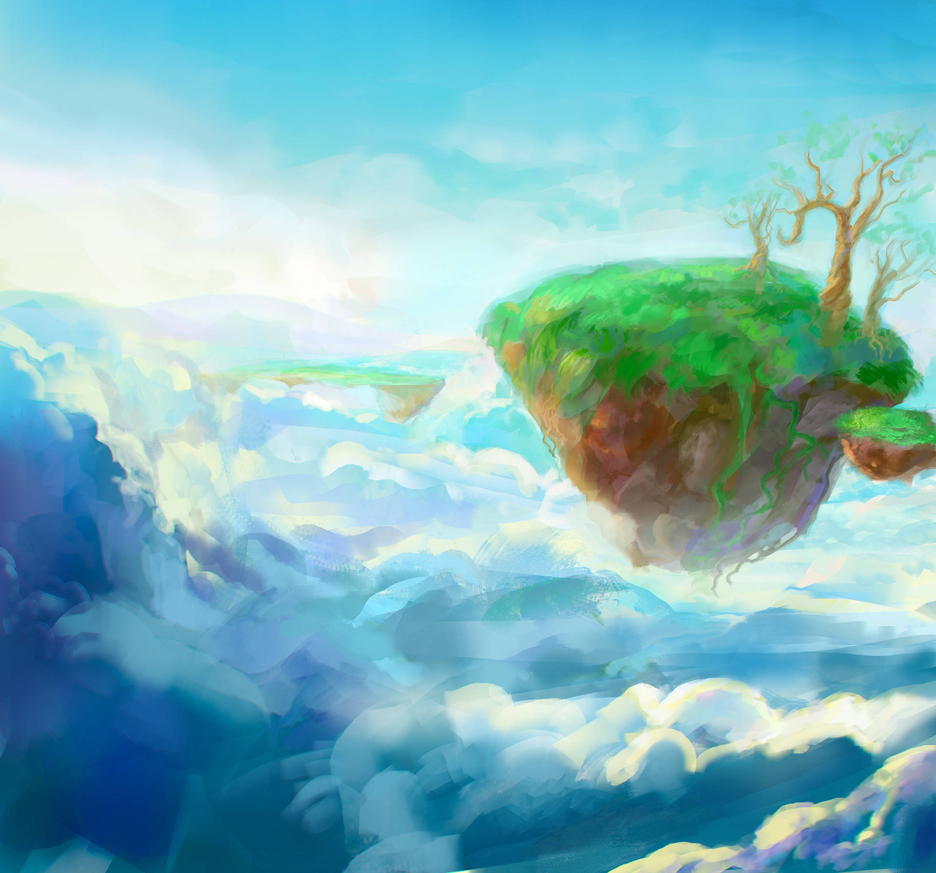 Artstation Floating Island 2 Avenlea R