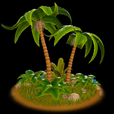 Stylized Jungle Foliage
