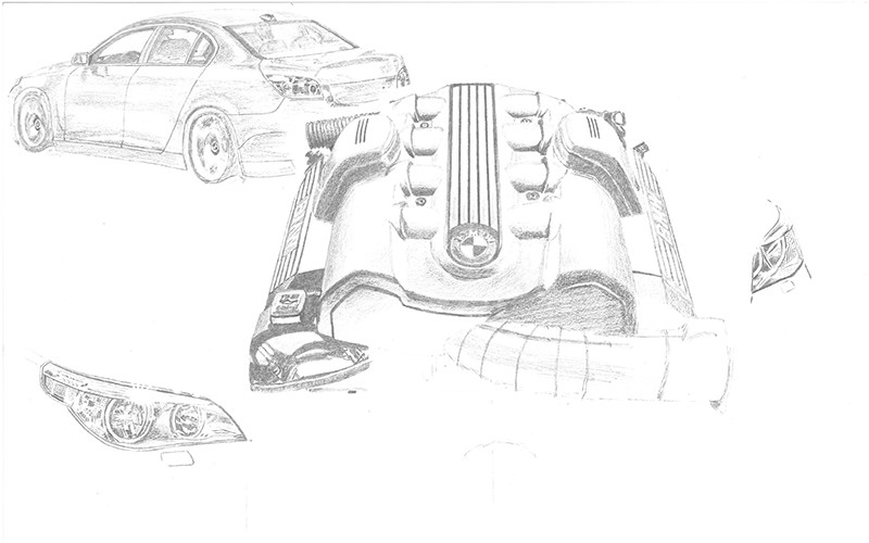 Update 155+ bmw car sketch super hot