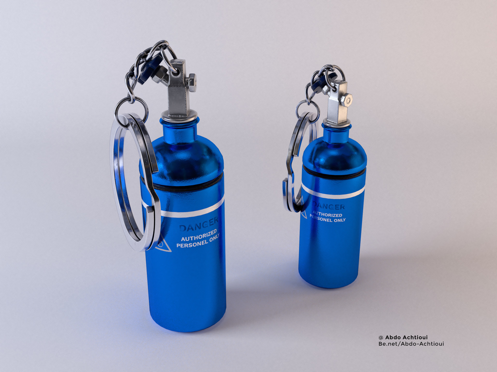 Abderazak Achtioui Bottle Nitrous Key Ring