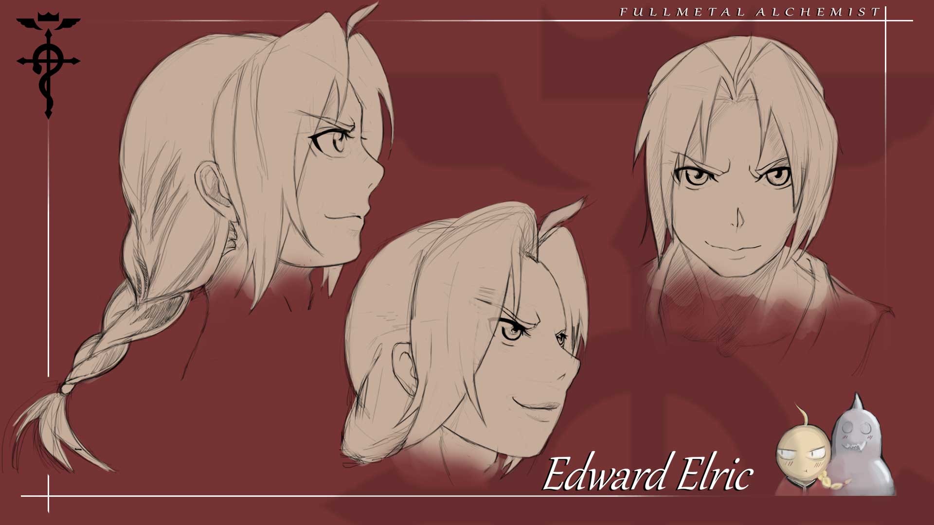 Violaine Mathieu - Edward Elric FanArt, image size:1920x1080