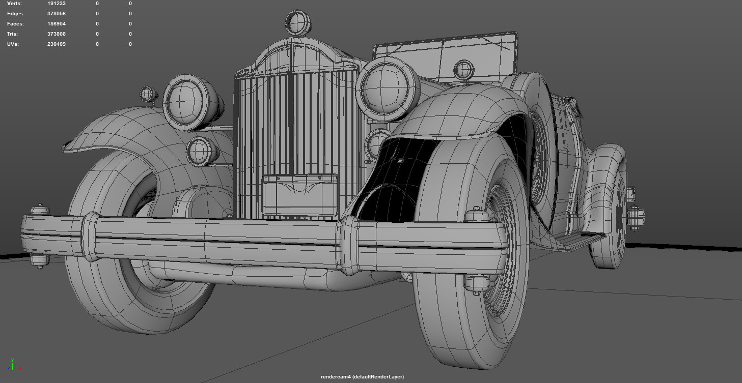 Greyscale version with wireframe shown.