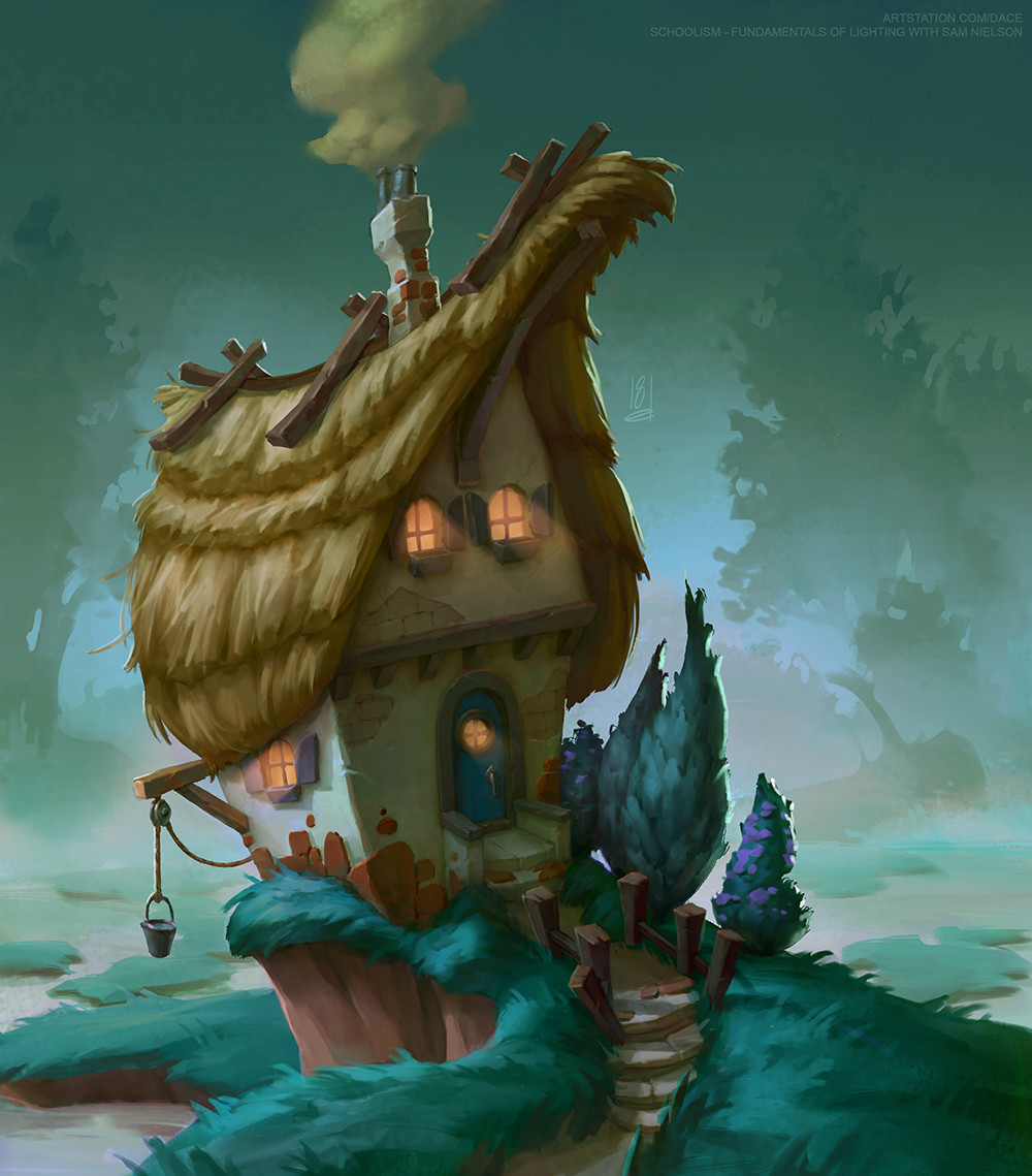 Artstation Fundamentals Of Lighting House Daria Tuzova