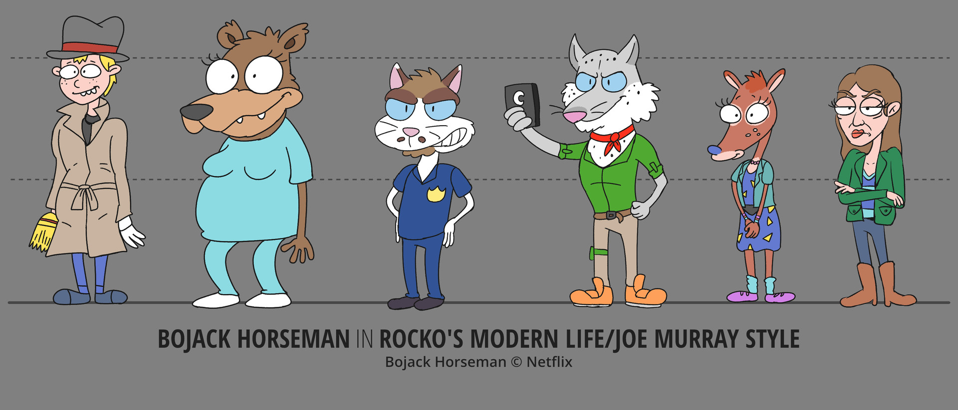 Artstation Bojack Horseman In Rocko S Modern Life Style Luis Angel Cardoza Rojas Tons of awesome bojack horseman wallpapers to download for free. bojack horseman in rocko s modern life