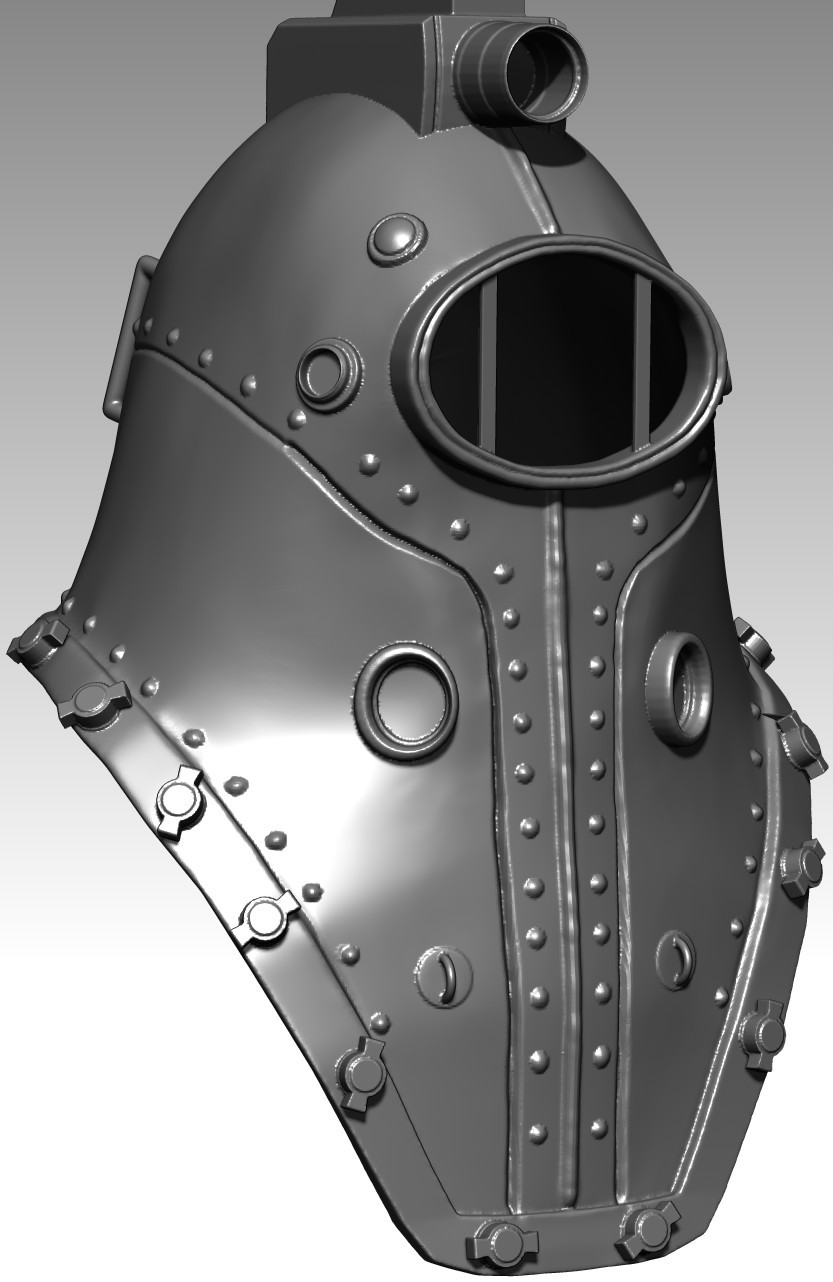 Artstation Alpha Big Daddy Helmet Fabian Els