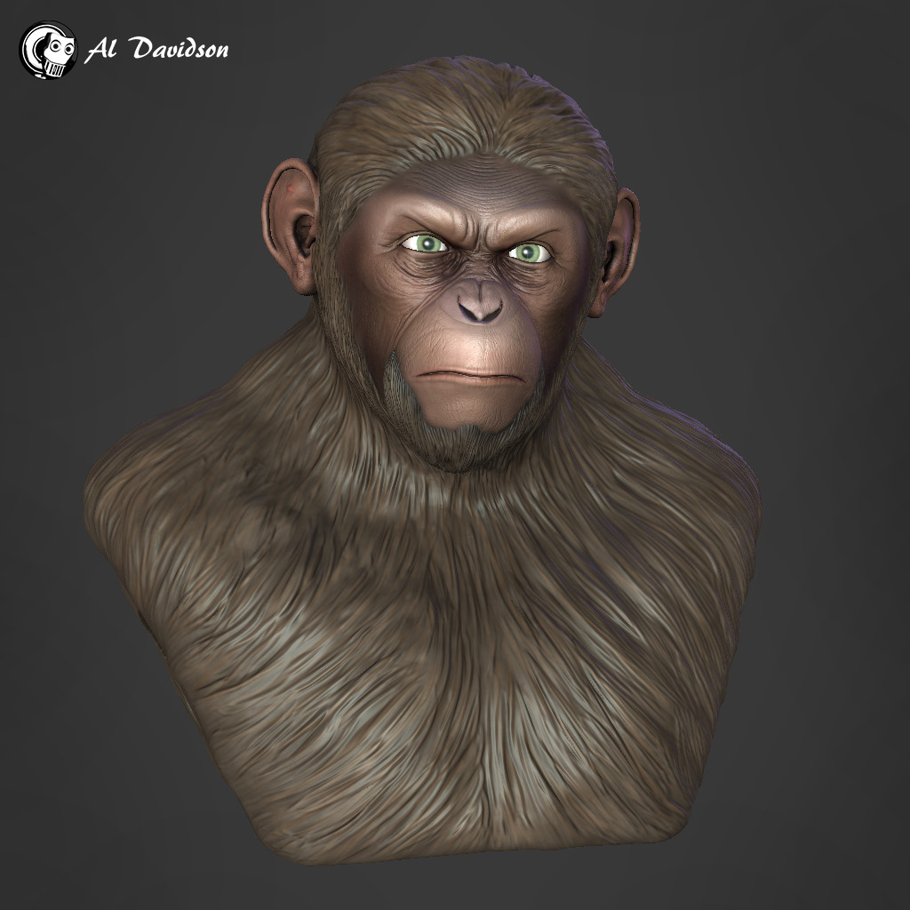 Artstation Caesar Rise Of The Planet Of The Apes Al Davidson