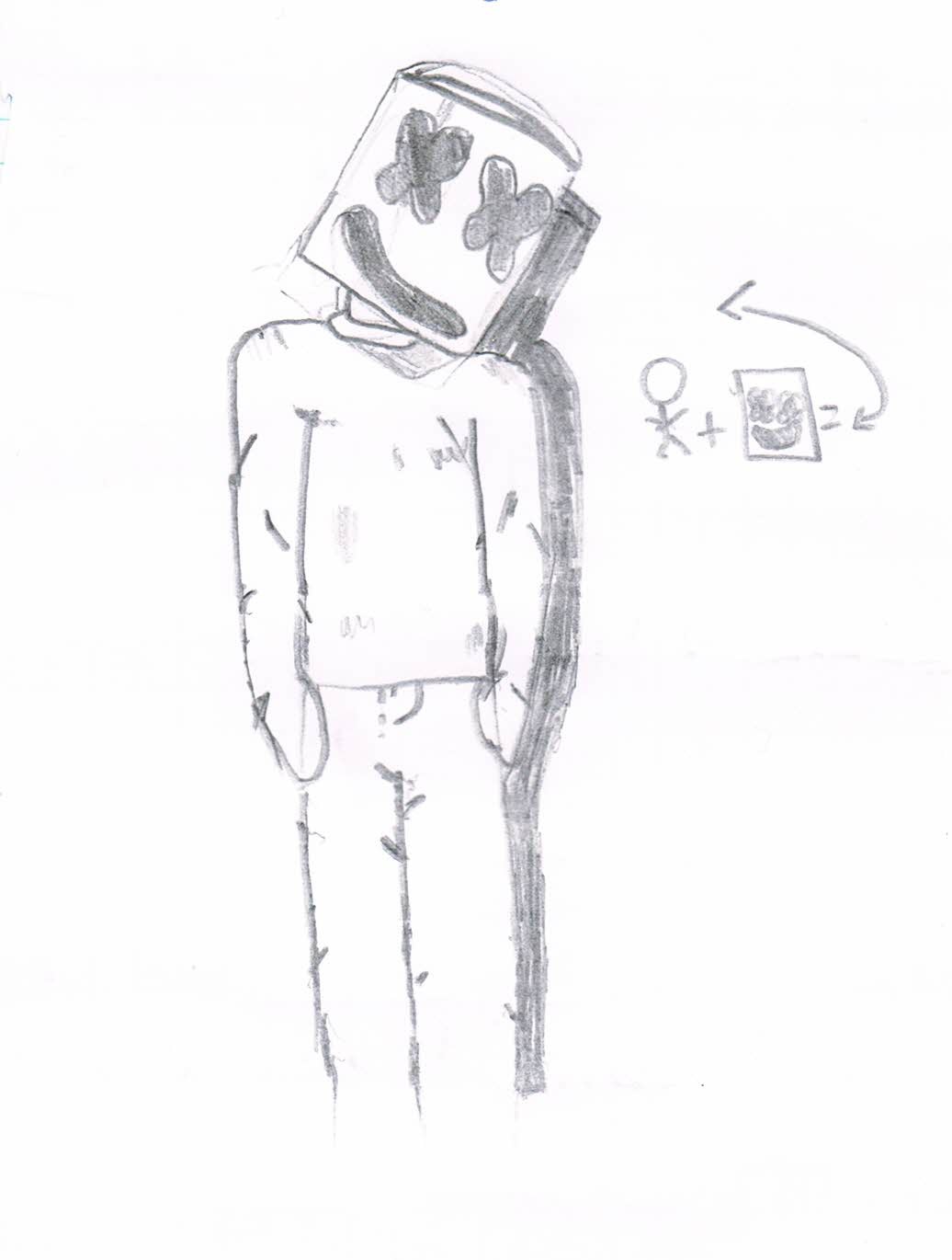 Artstation Marshmello Draw V1 Ruben Cg