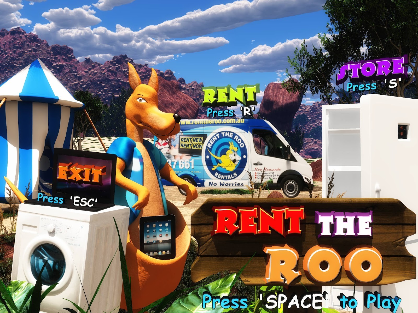 ArtStation Rent the Roo Game Art Concept