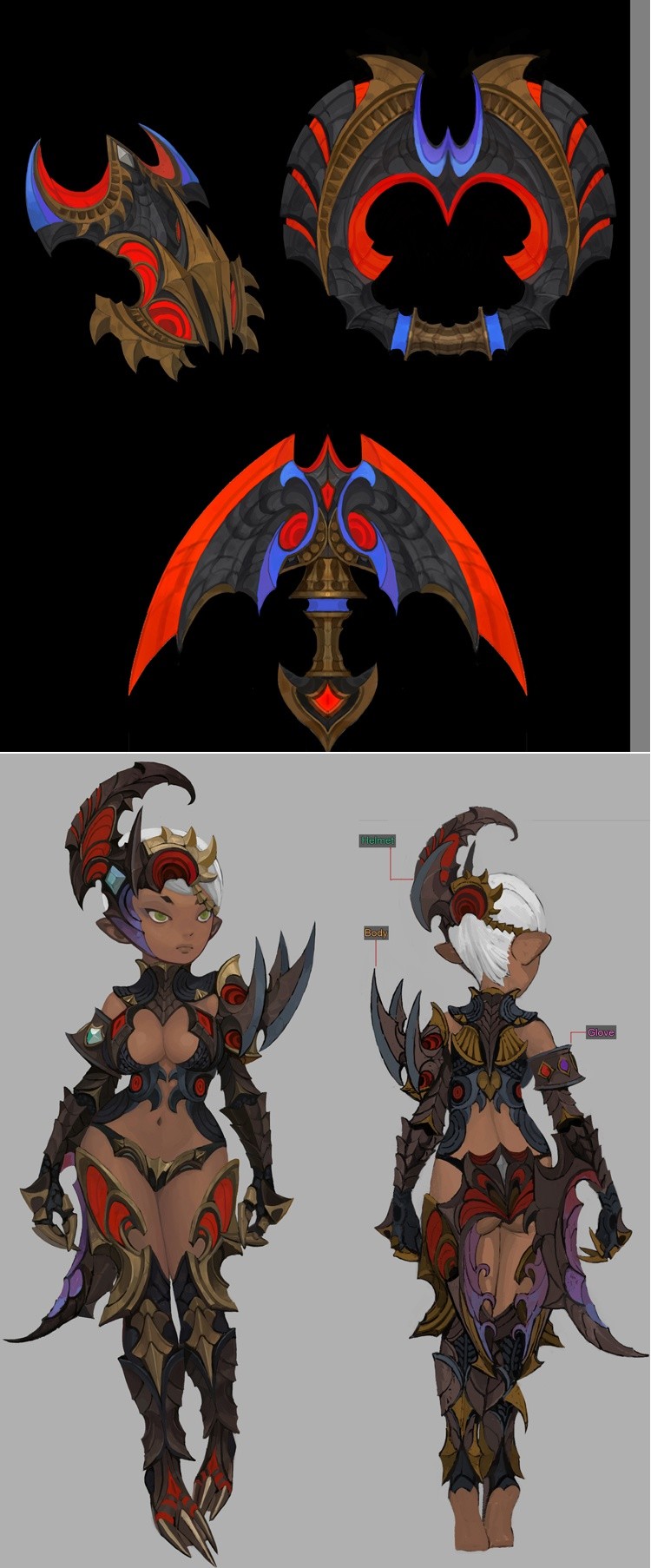 최 석영 - Carly Black Dragon Armor, image size:750x1806