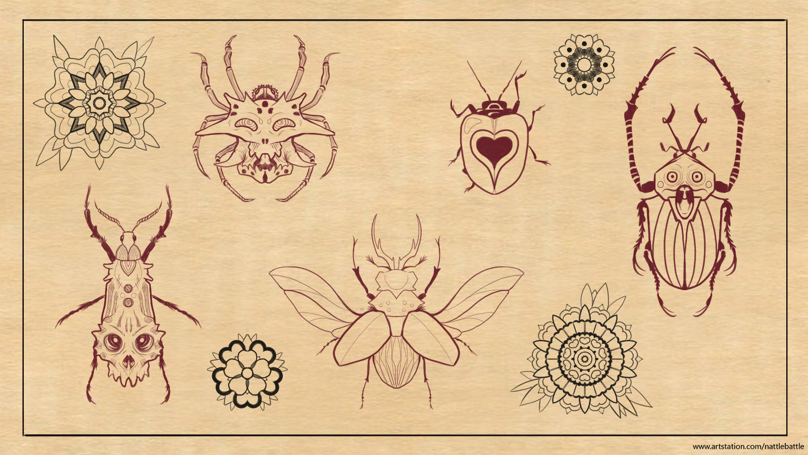 3. Bug Themed Temporary Tattoos - wide 11