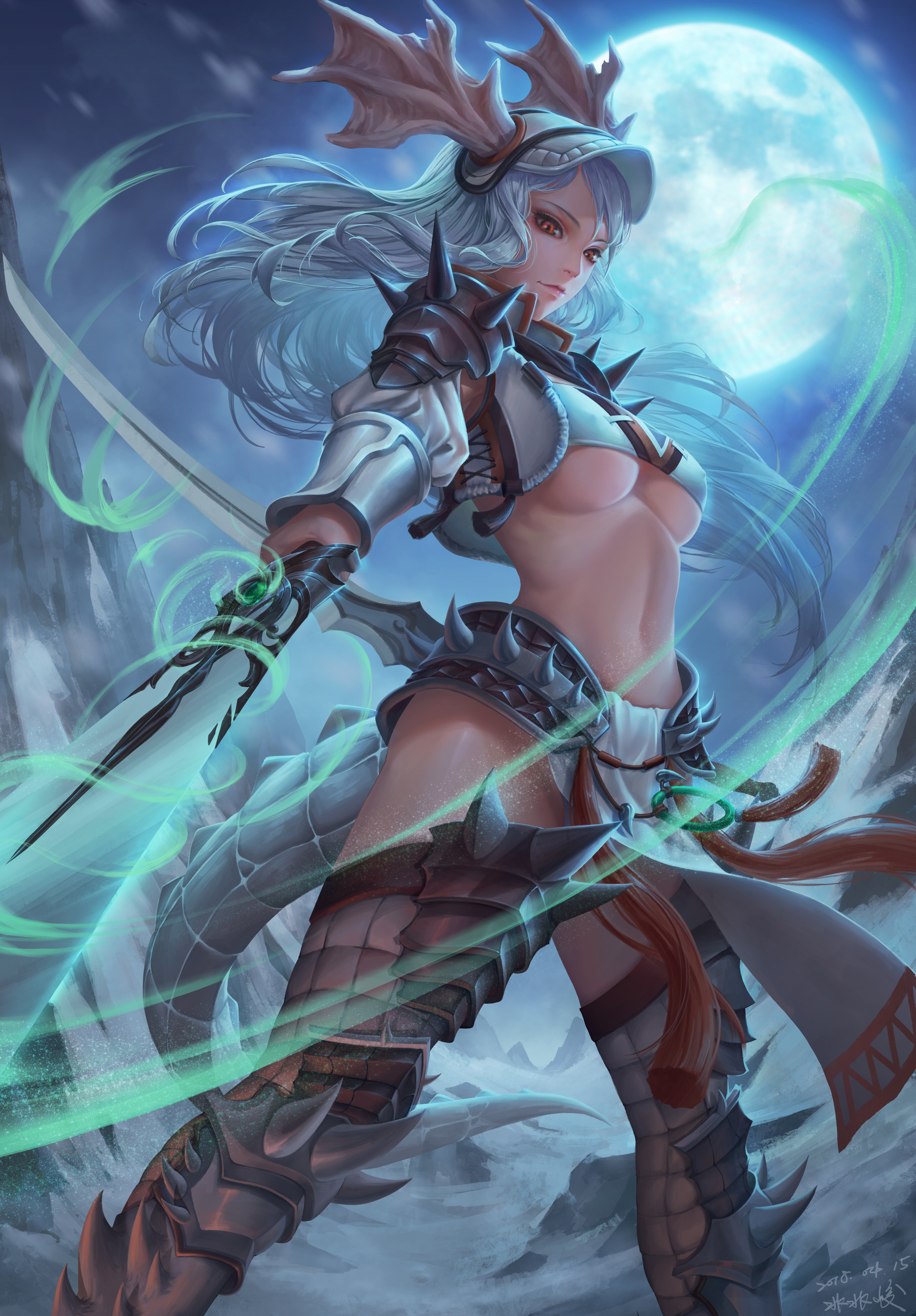 Dragon Girl by bantish. devil girl, Dragon Girl, fantasy, monster girl, warrior girl