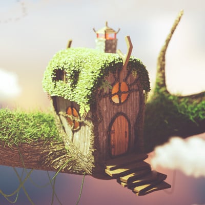 Fairy Tale Tree House (2016 me vs 2018 me)