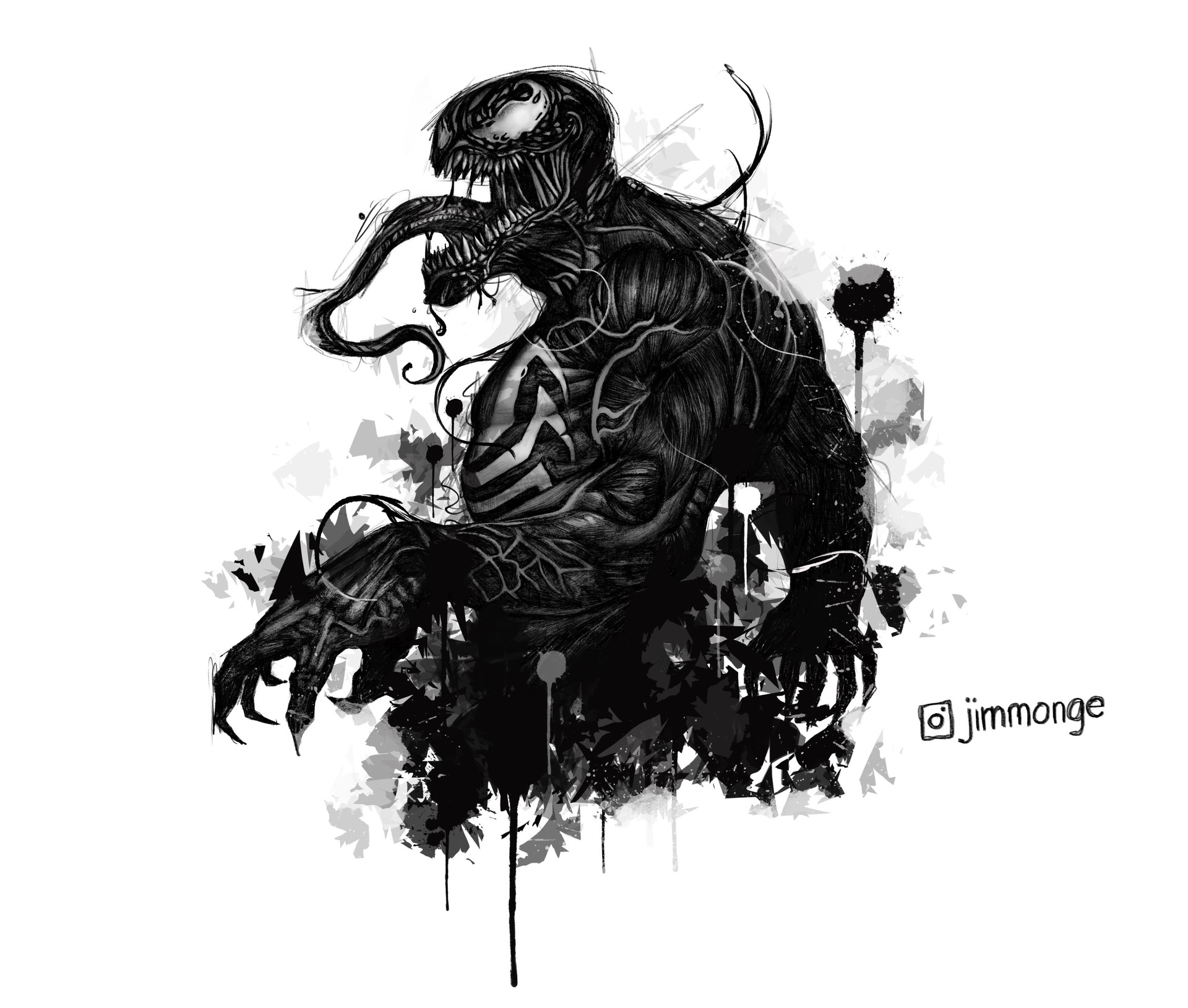 Jim Clyde Monge Venom Digital Art