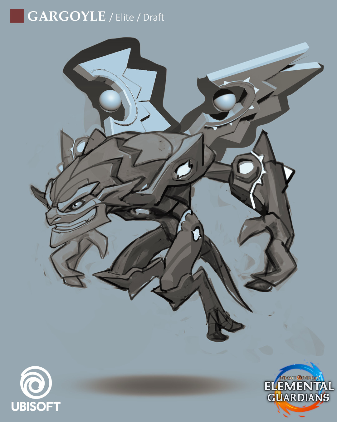 Gargoyle (Concept art for Might &amp; Magic Elemental Guardians)