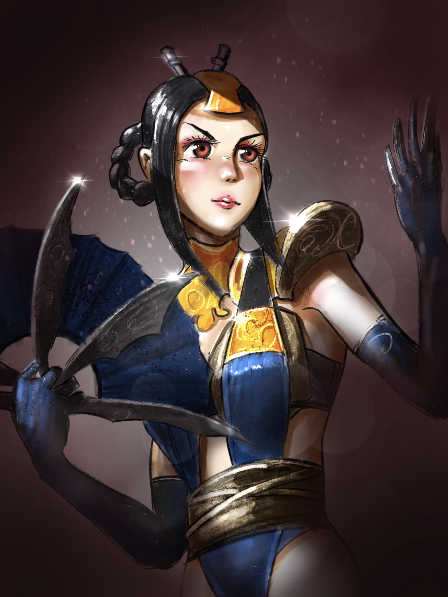 Artstation Kawaii Kitana Flavio Luccisano