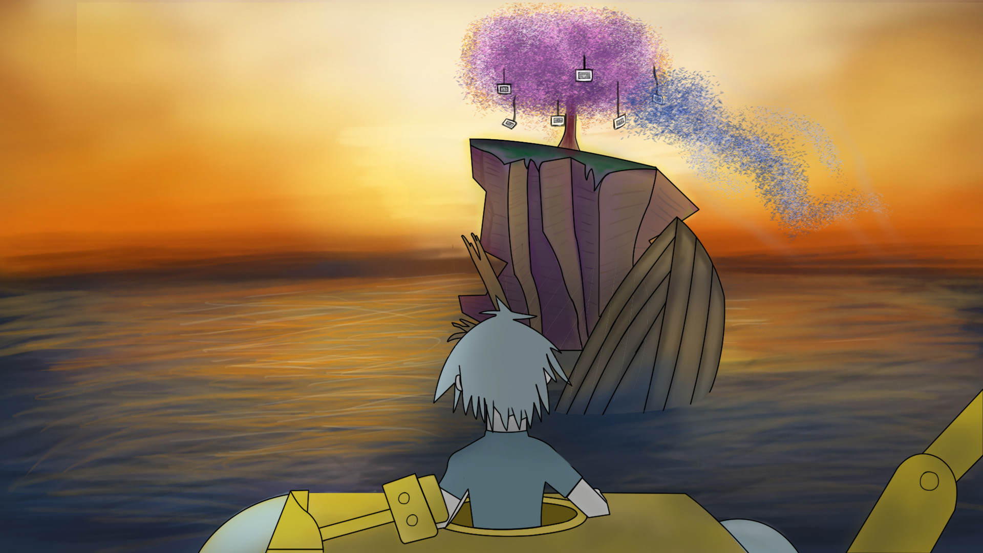 Inksight On Melancholy Hill Up on melancholy hill there's a plastic tree. inksight on melancholy hill
