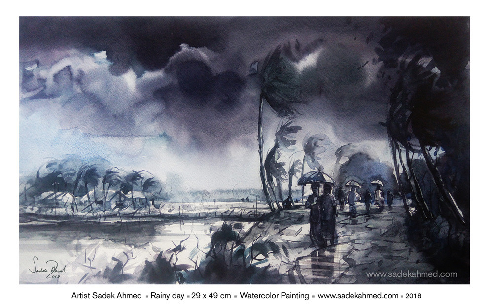 Artstation Beautiful Bangladesh Watercolor By Sadek Ahmed Www