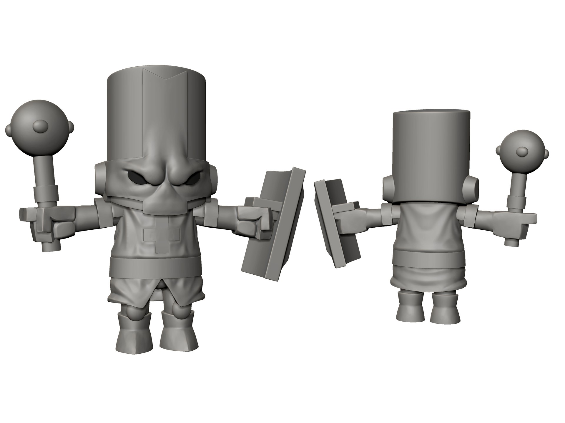 Round Table 3D Studio - Castle Crashers character design