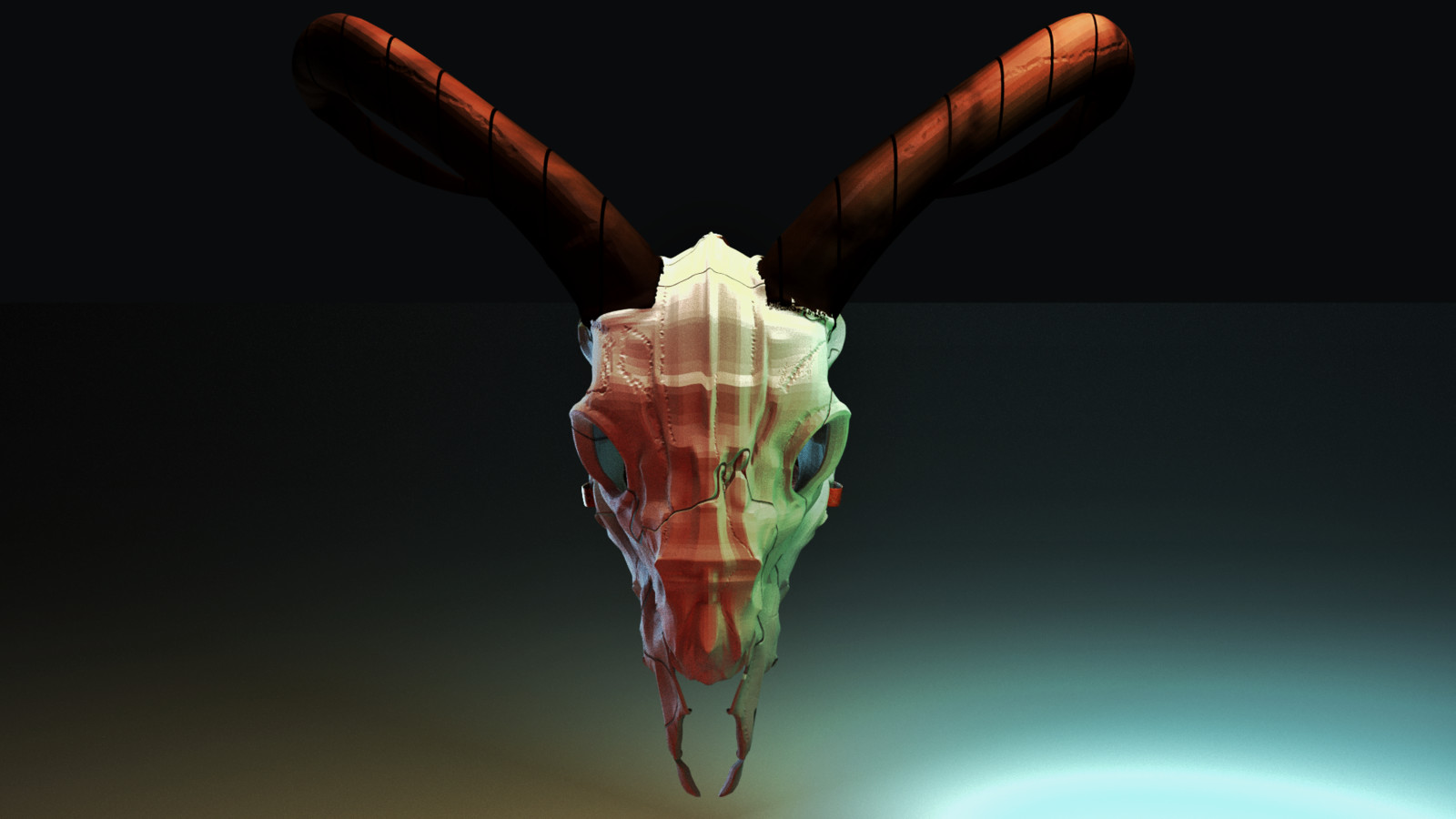 Artstation Goat Skull Helmet Concept Prateev Bardhan