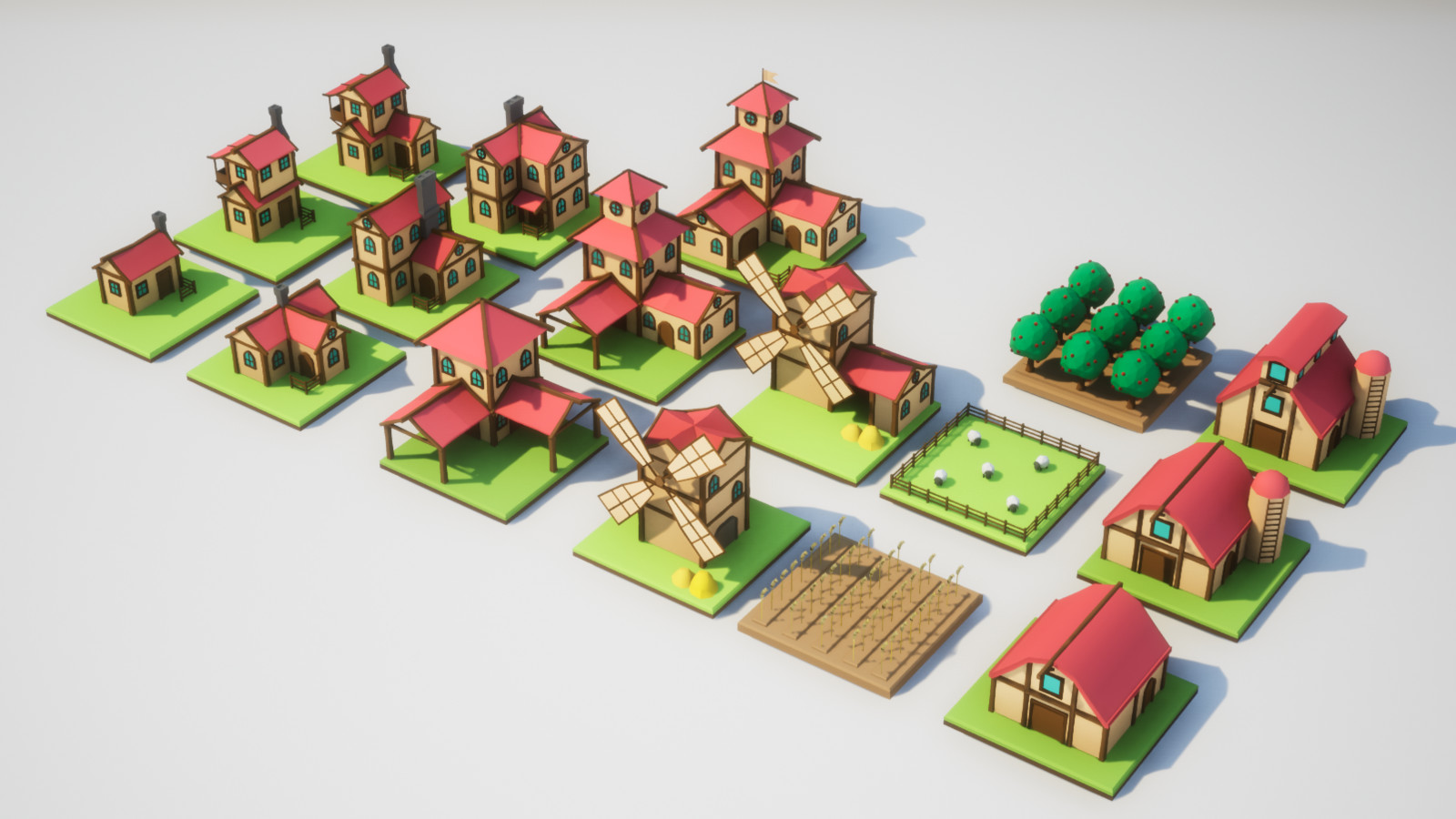 Houses, Crops and Lifestock