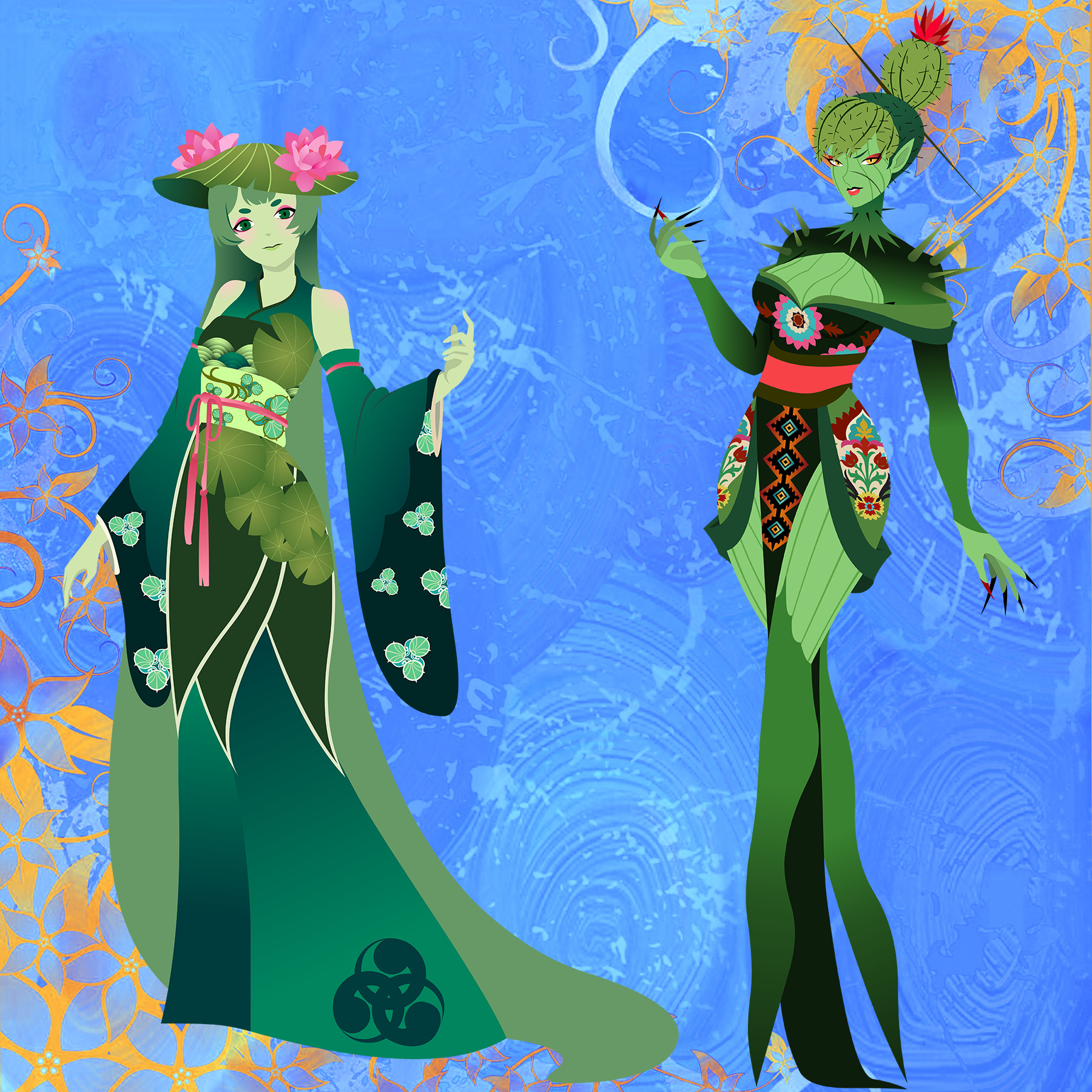 Artstation Lily Pad And Cactus
