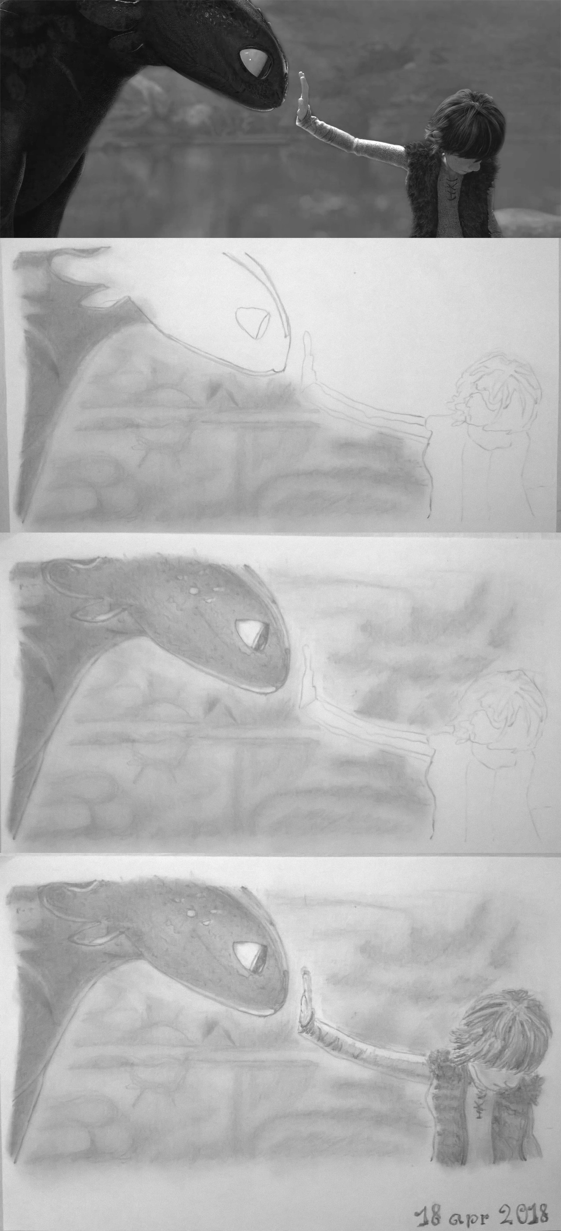 Artstation How To Train Your Dragon Pencil Sketch April 18th
