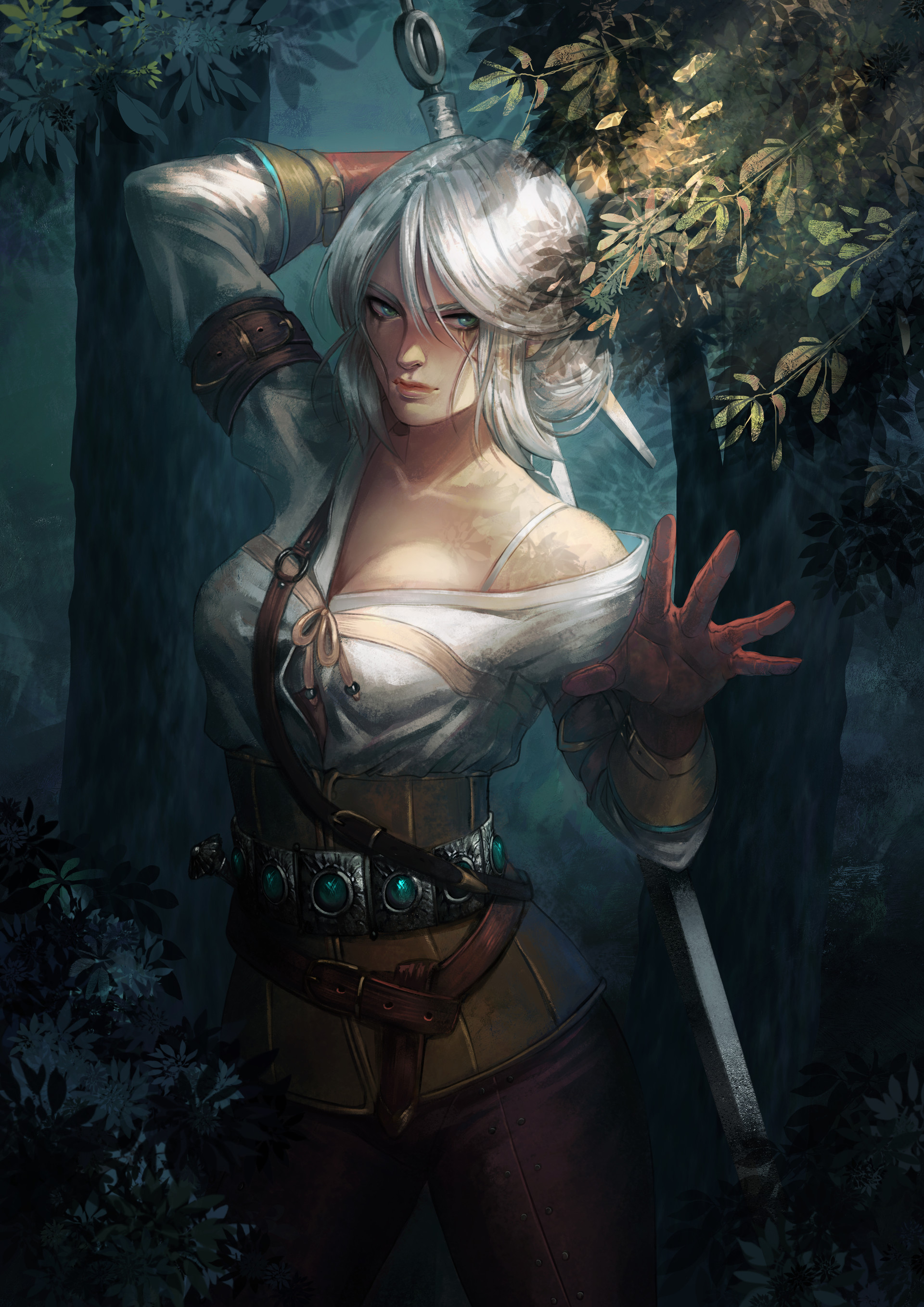 Artstation Ciri Witcher 3 Paula Nicodin