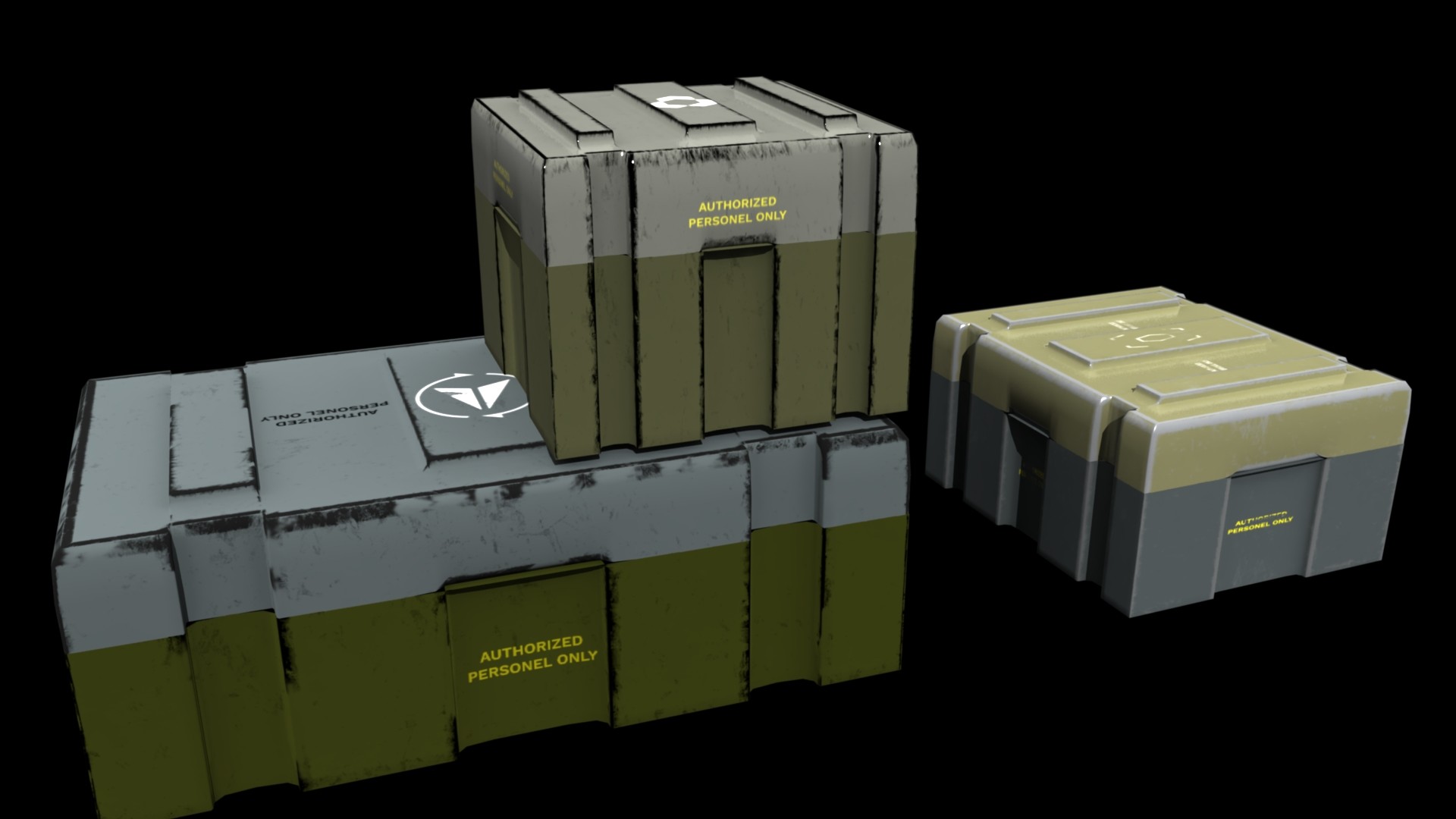 ArtStation Weapons Crates and other accessories