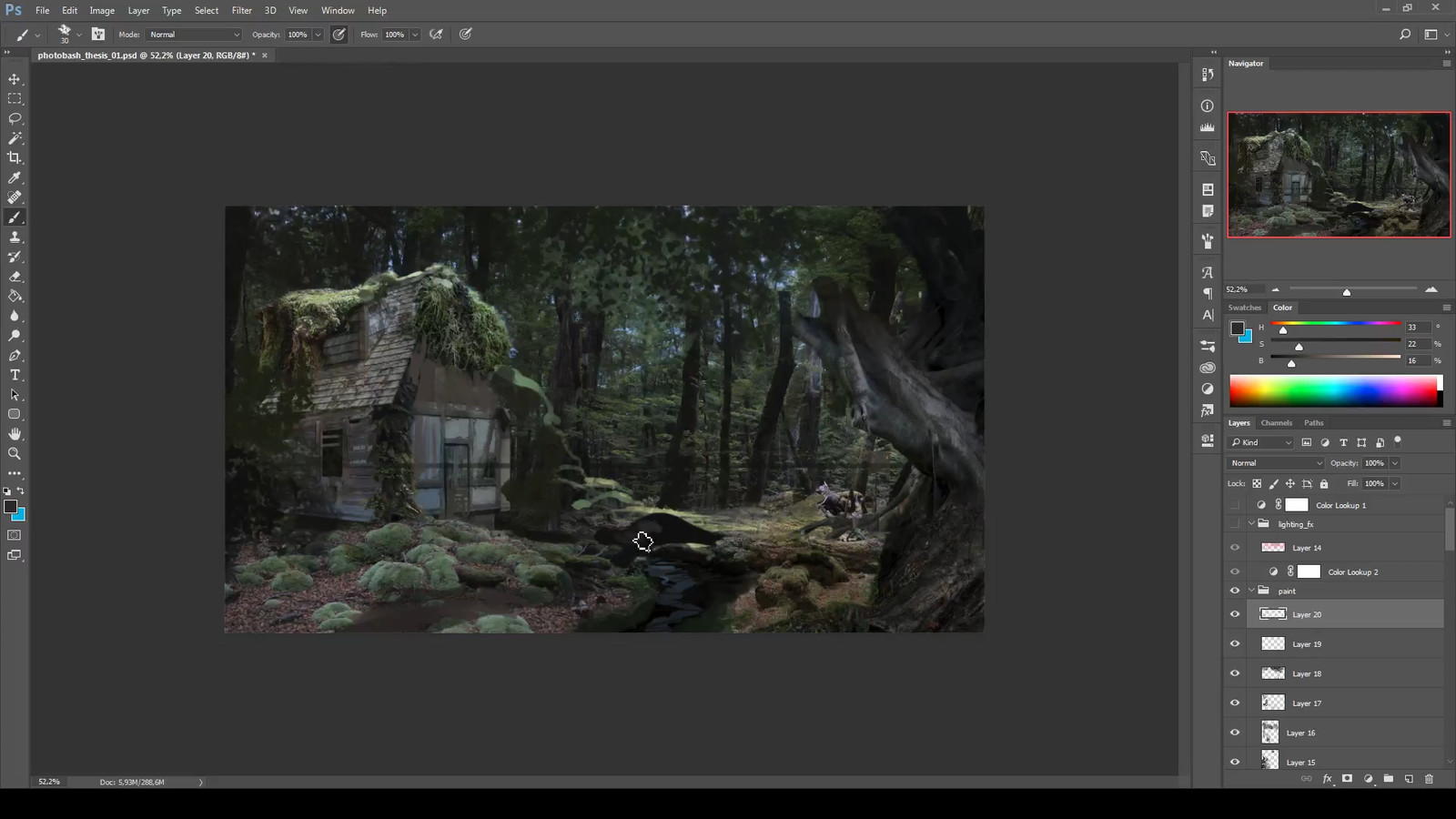 11 - Switched to hand-painting every now and then, mostly to sketch things out that'd later on be covered with photo textures if necessary