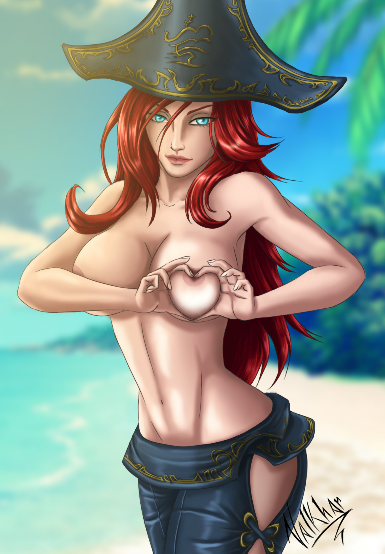 Miss Fortune Heart Shaped Boob by Valkhar. 
