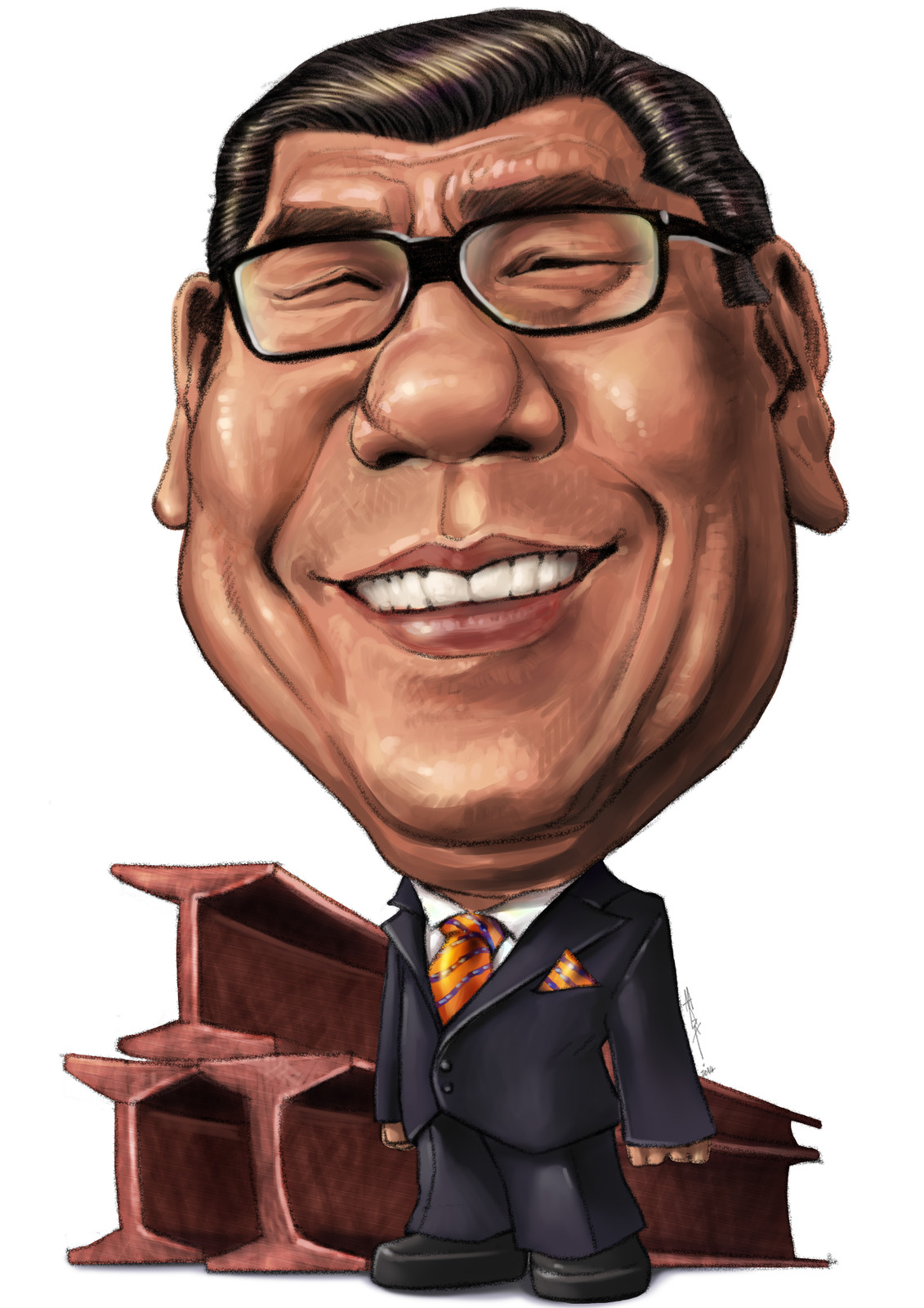 Artstation Caricature Tan Sri Abu Sahid Mok Matsuru
