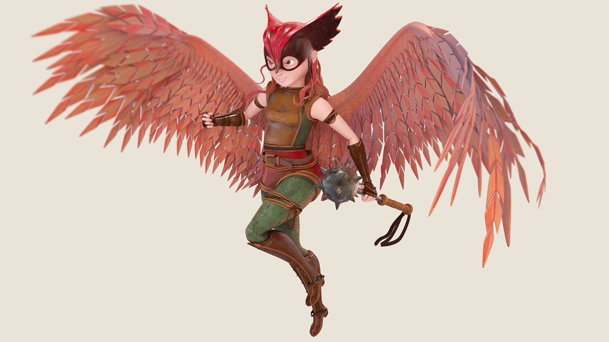 ArtStation Mujer Halcón