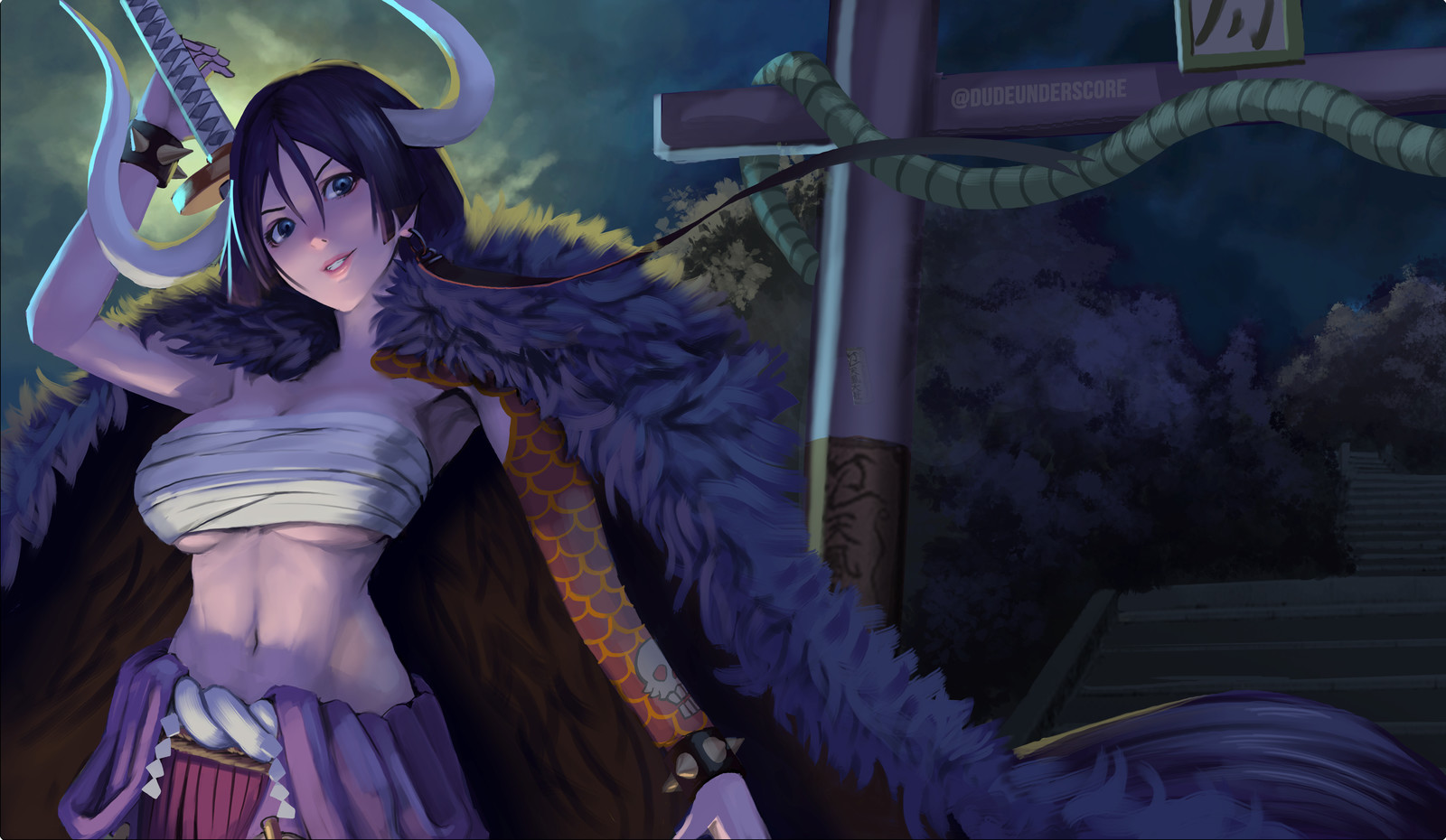 Artstation Stickart Commission Minamoto Jacky Lau