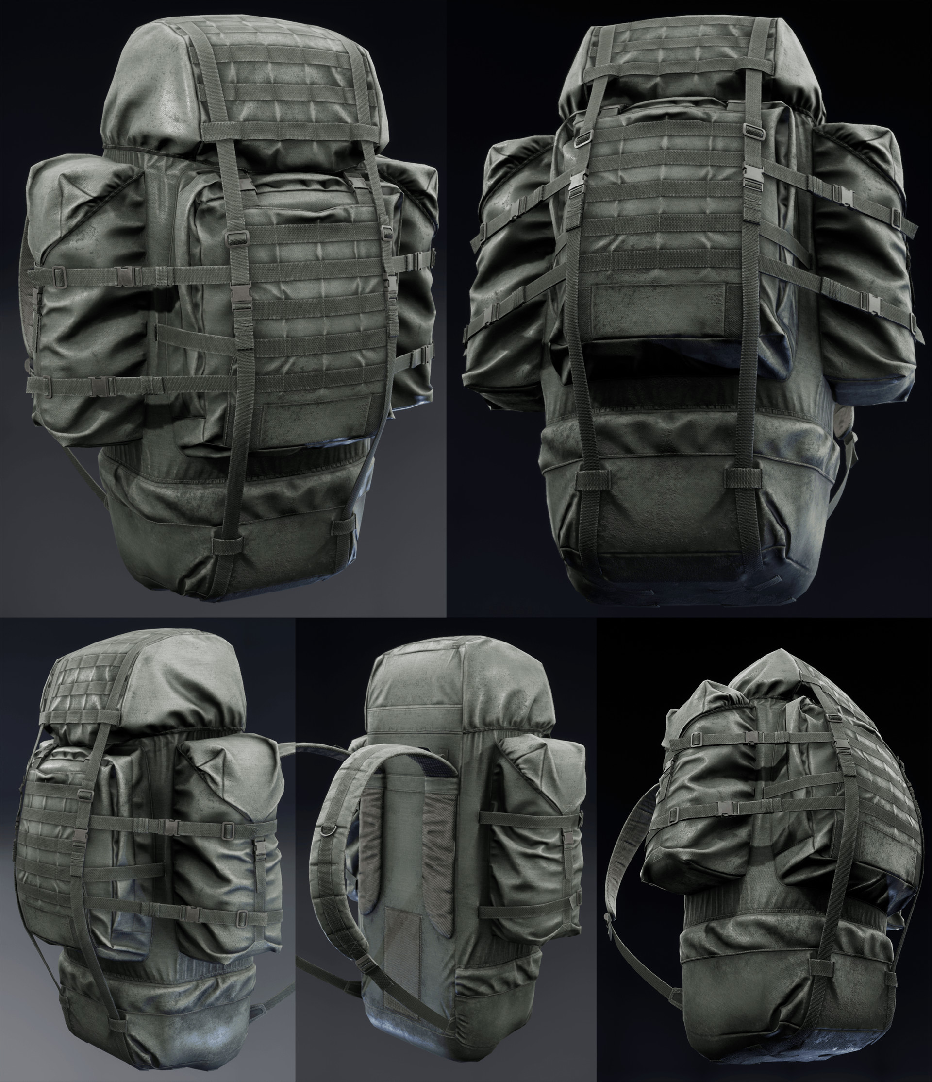Backpack 3D model - Clothes on Hum3D