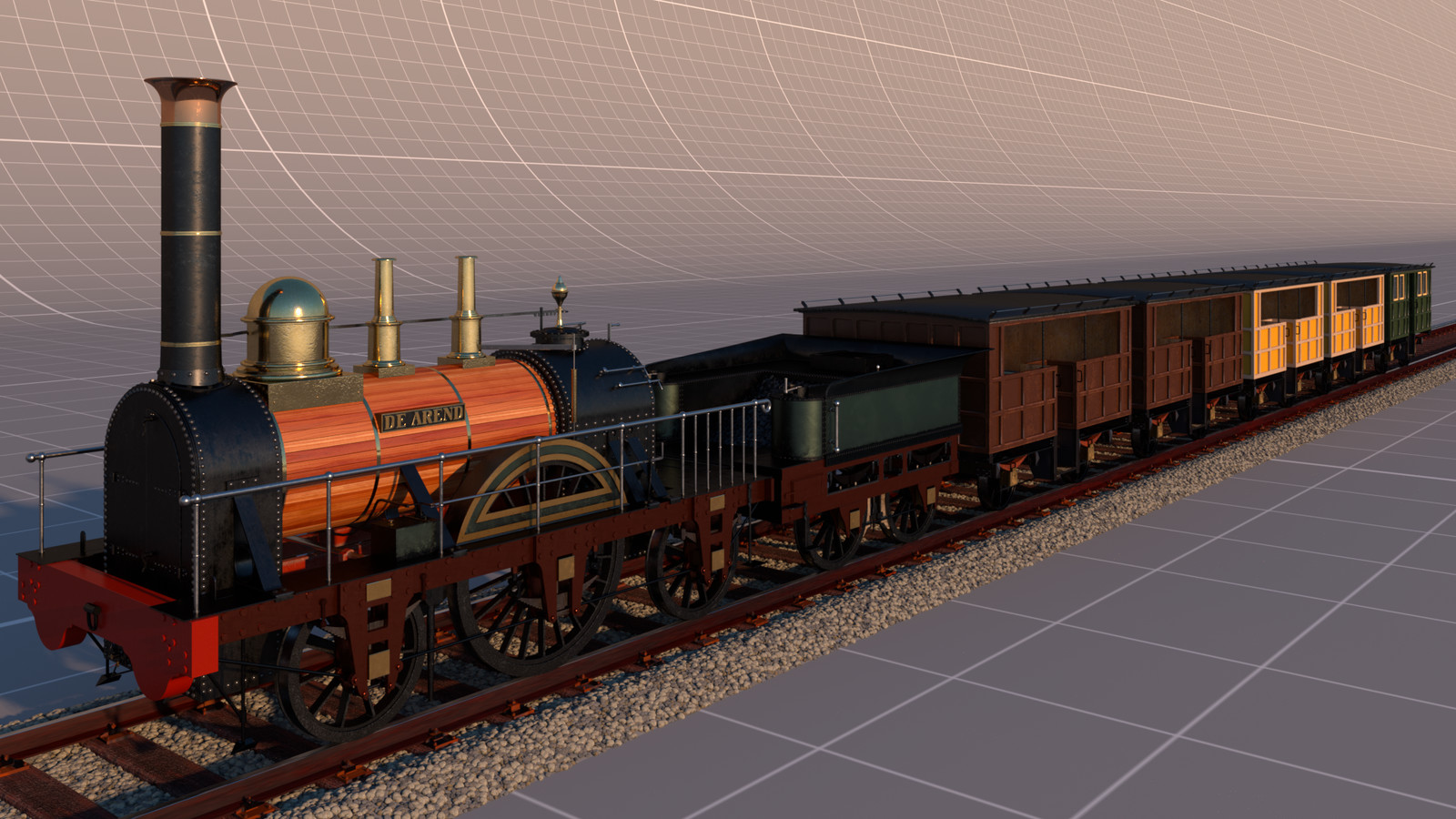 Full render of the train.