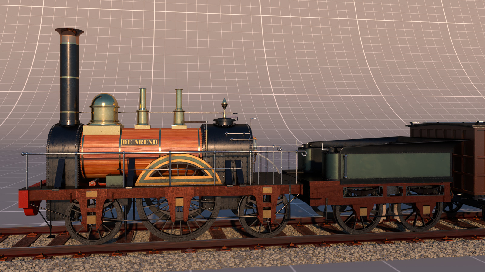 Full render of the train.