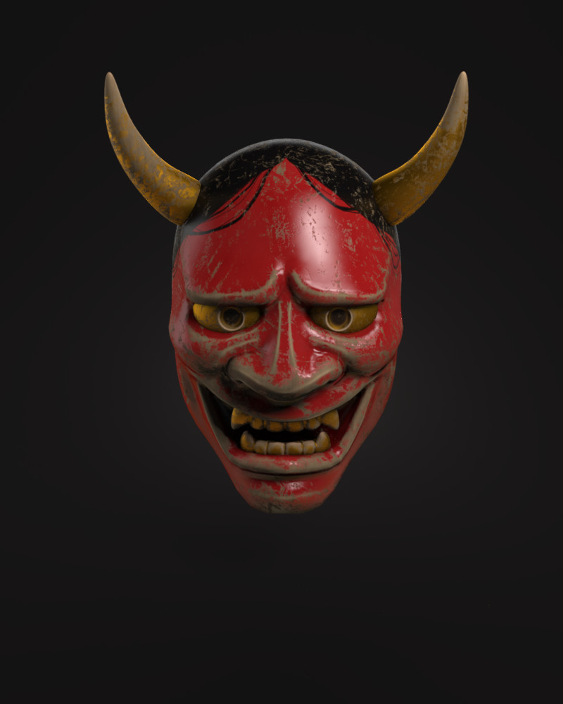 Artstation Hannya Mask Gorka Fujimoto Holgado