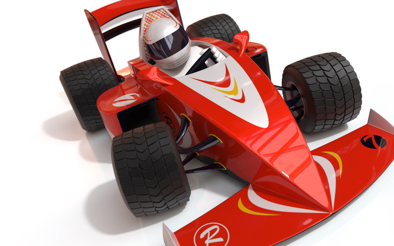Artstation F1 Cartoon Racing Car Maxim Valeev