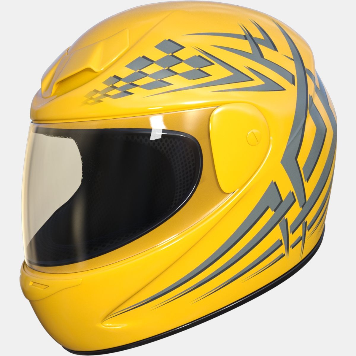 RenderHub Motorcycle Helmet 3D Model