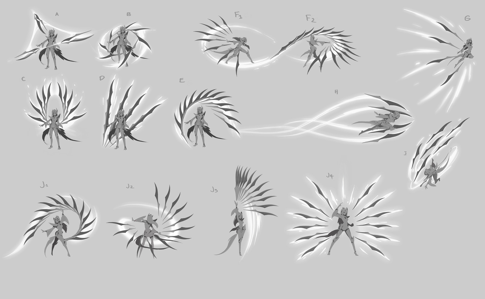 Blade movement study