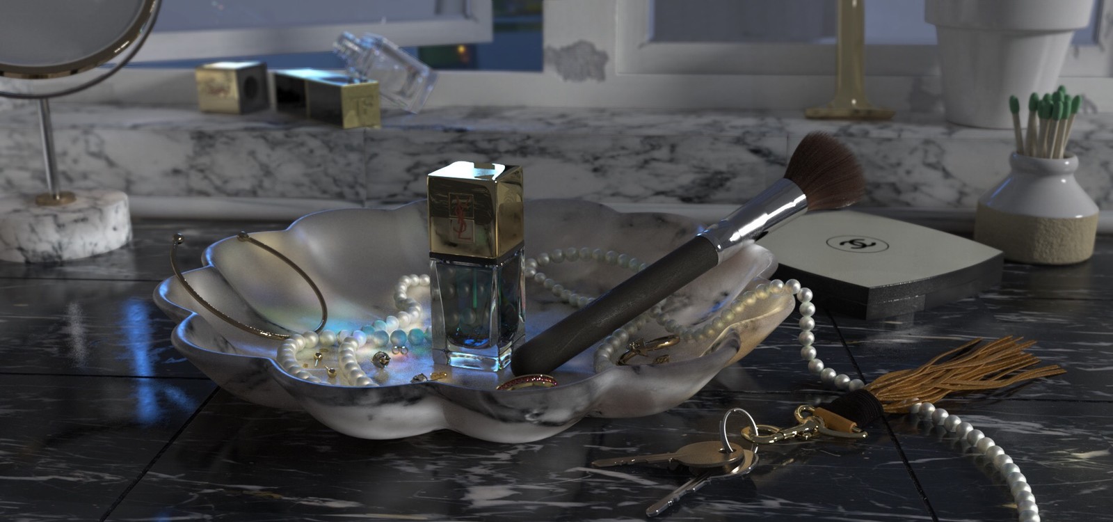 Beauty Product Tabletop Render