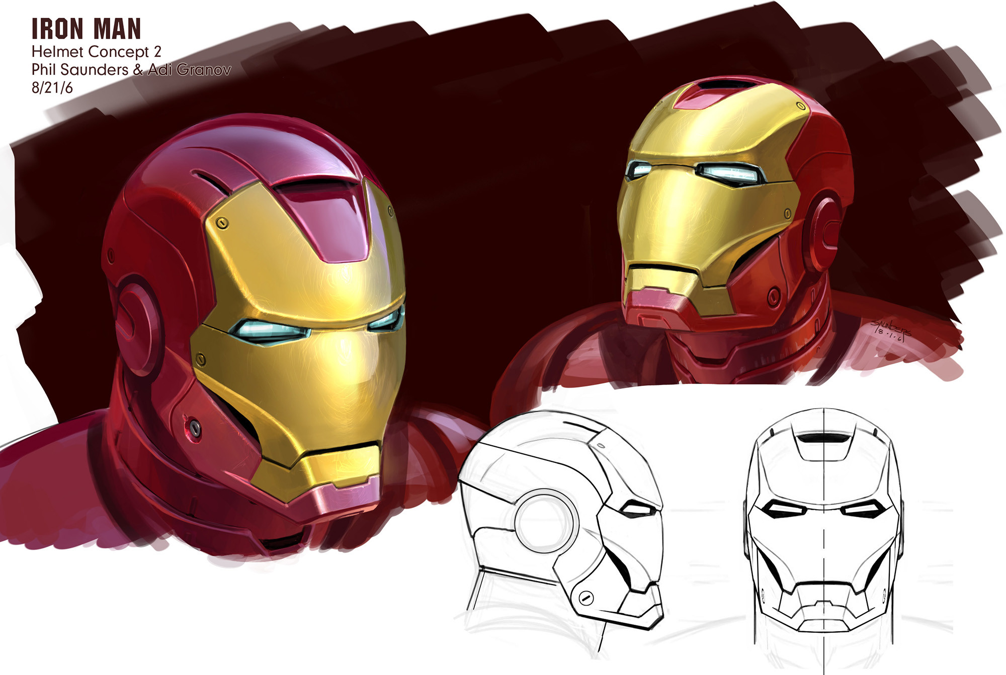 ArtStation   Iron Man 20 Iron Man helmet design