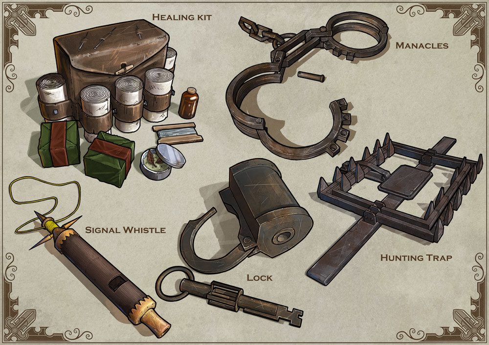 Michael Fitzhywel - Item Cards: Adventuring gear 04